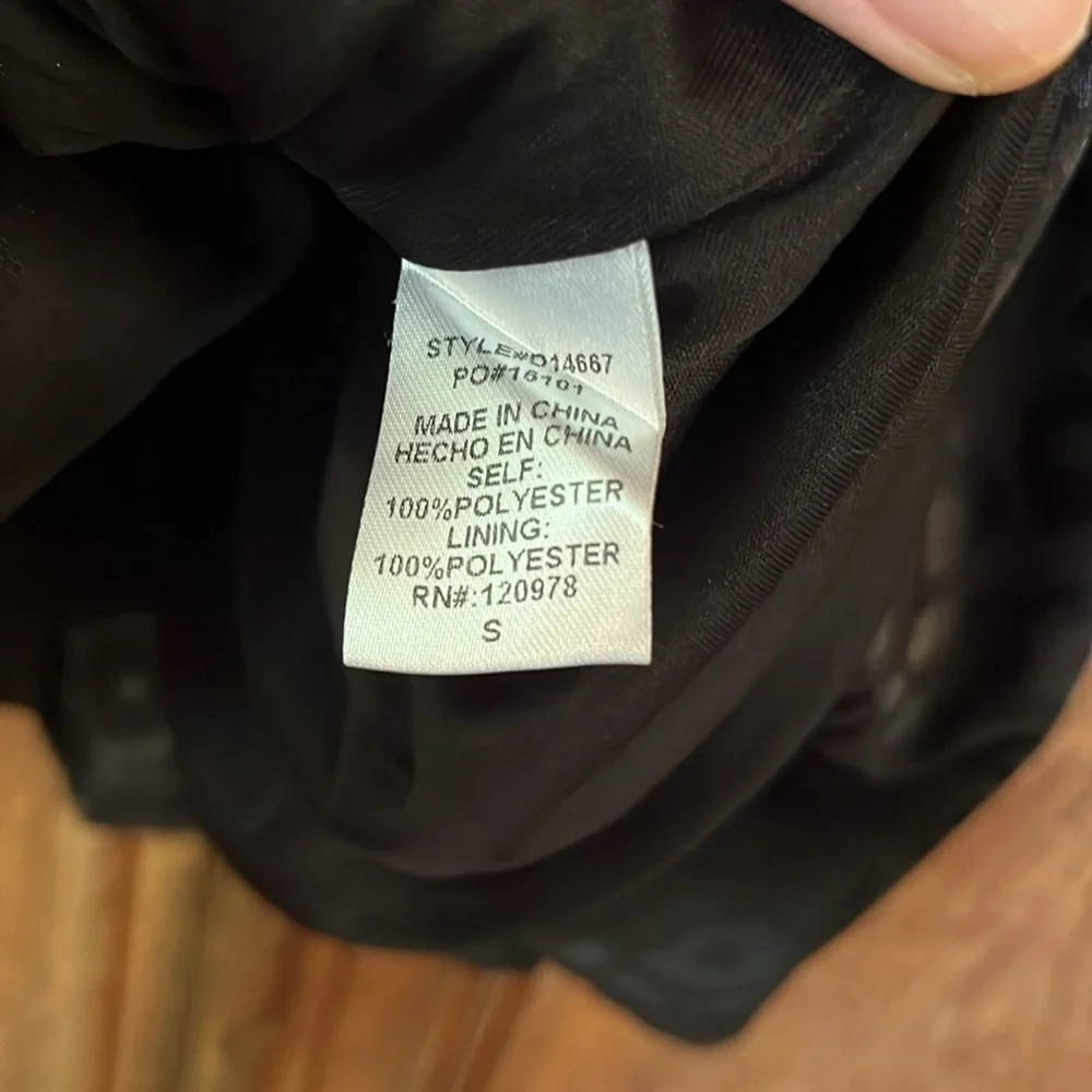 Entro Black Leopard Print V-Neck Puff Sleeve Dress with Pockets - Picture 7 of 12